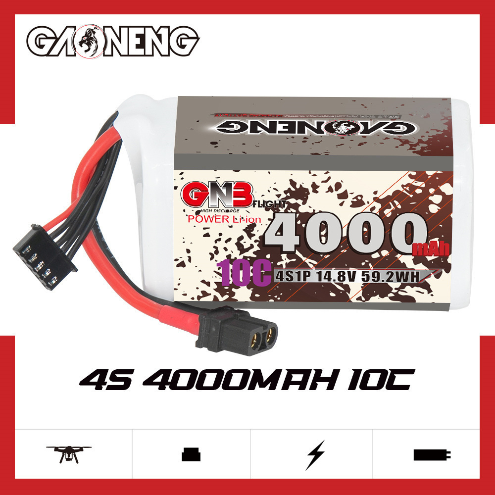 GNB 4000mAh 4S 14.8V 10C 20C W - Drone Battery Connector ulasan dan harga